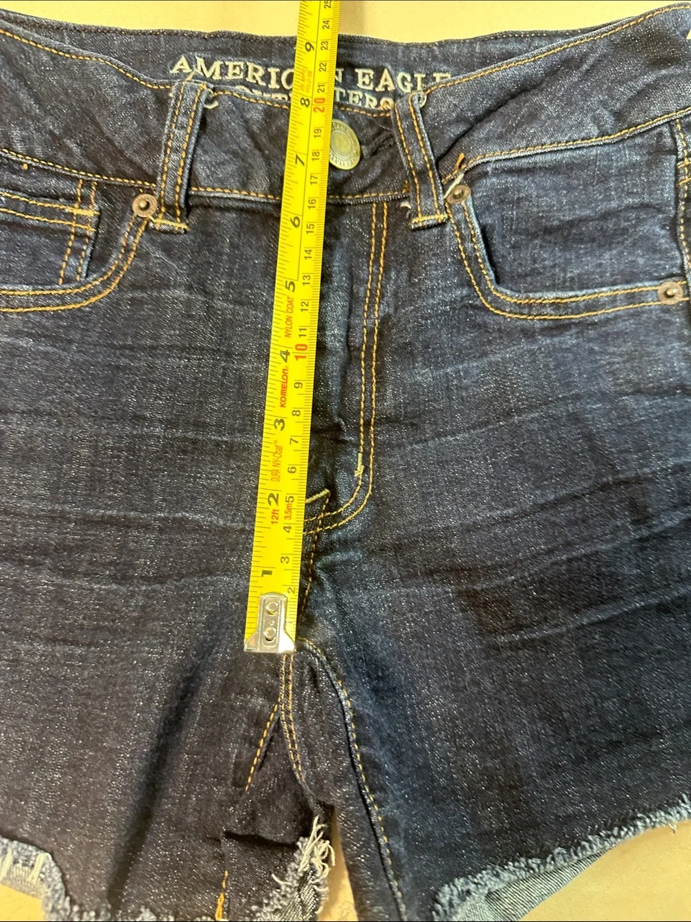 American Eagle Outfitters AE Shorts Size 2 Indigo Denim Cutoff Denim